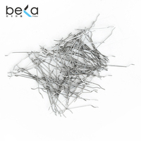 Fibra de acero personalizada profesional, fibra de acero estirada en frío, extremo enganchado, hormigón armado, fibra de acero para pavimento
