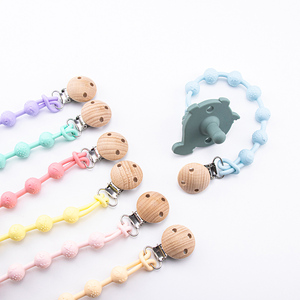 Baby Shower Dummy Chain Silicone Pacifier Clip Teether Toy Holder Pacifier