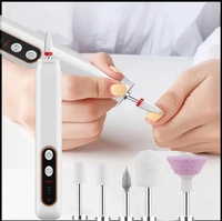 Kit de perceuse à ongles USB portable professionnel, batterie 400 mAh pour usage domestique, salon, pédicure, manucure, gel, outils de polissage des ongles