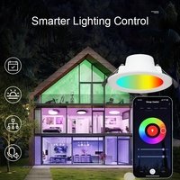 Tuya App Télécommande Sans Fil CCT à Dimmable Encastré au Plafond Spot à Diode Électroluminescente Lampe pour la Maison