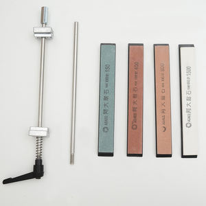 Aiguiseur de couteaux de cuisine professionnel, nouveauté, aiguiseur <span class=keywords><strong>à</strong></span> angle fixe ciseaux en acier inoxydable avec 4 pierres <span class=keywords><strong>à</strong></span> aiguiser - Product Image 6