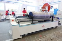 Machine de découpe automatique de rouleaux de tissu à moteur PLC de grande taille avec fonction d'emballage, modèle SL-2028AS-II