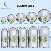 Miroir mural rond moderne en PVC de 3 mm avec sangle de suspension en similicuir, style nordique, miroir décoratif pour chambre à coucher et salle de bain
