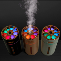Humidificateur USB pour voiture, purificateur d'air portable, diffuseur de brume rechargeable avec lumière LED colorée pour la maison et les voyages