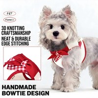 Harnais pour chien vert vif avec nœud papillon, anti-traction, réfléchissant, personnalisé, en maille respirante, avec laisse réglable pour usage quotidien