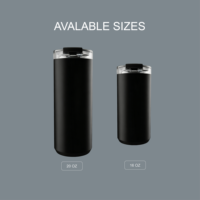 Personnalisation ODM, tasse à café de voyage classique en acier inoxydable 304, sans BPA, couvercle anti-fuite, double paroi, isolation sous vide, ouverture à clapet, pour boire directement