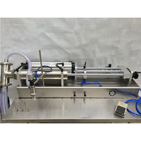 Machine de remplissage semi-automatique de Type Horizontal pour confiture, boisson cosmétique, café, crème, Sauce, pâte, jus, huile, miel, eau liquide