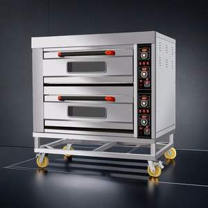 Lusso Gas piano forno torta di carne di cottura Mini per Pizza carbone Multifuel Napolitan aperto panificio 10 vassoi casa uso patate prodotti da forno - Product Image 1