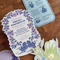 Invitations de mariage personnalisées en typographie, papier coton spécial, gaufrage profond, design personnalisé, carte découpée, lettres d'amour
