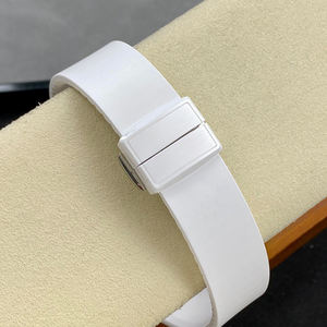 Montre de luxe personnalisée pour homme et femme, boîtier octogonal en céramique, cadran rayé rose, affichage de la date, montre sport, montre intemporelle - Product Image 5