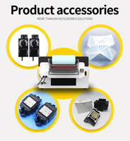 Printer UV Flatbed Grosir Pabrik dan Printer UV DTF Roll to Roll Film AB 30cm Dua dalam Satu untuk Bisnis Kustom