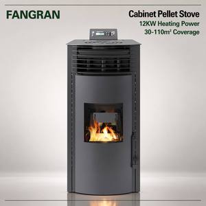 Stufa <span class=keywords><strong>a</strong></span> <span class=keywords><strong>Pellet</strong></span> Automatica Fangran ad Alta Efficienza con Tramoggia da 9kg, Caminetto per Riscaldamento Interno per Negozi e Uffici Commerciali - Product Image 1