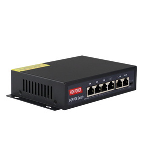 High Power 4+2 Port PoE <b>Switch</b> 52V Powered For <b>Network</b> Surveillance Cameras And Wireless APs - Product Image 4