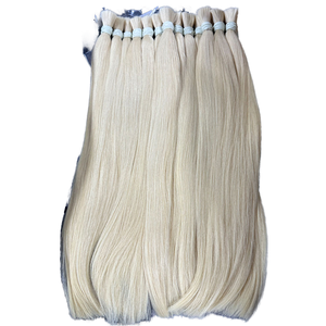 Extensions de cheveux humains vierges lisses de 40 pouces en gros, 613 blond russe, cuticules alignées, mèches provenant d'un fournisseur vietnamien - Product Image 1