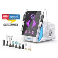 Appareil de beauté portable à plasma froid OEM/ODM pour le nettoyage du visage, avec dermaroller et jet chaud/froid
