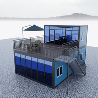 Vente chaude 20FT Maison conteneur standard préfabriquée avec terrasse 2 étages sont utilisés comme cabines de vacances