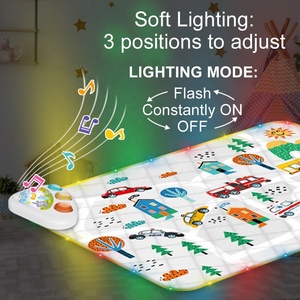 Tapis de jeu musical <span class=keywords><strong>pour</strong></span> bébé 100*70cm Jouet Conte de rhymes d'enfance Tapis d'activités Matelas doux <span class=keywords><strong>pour</strong></span> nourrissons Couverture de jeu avec musique et éclairage - Product Image 4