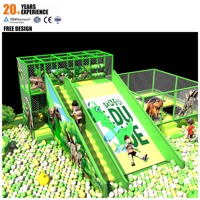 Ensemble d'équipements de divertissement pour enfants de grande taille et de haute qualité, structure de trampoline avec toboggan et piscine à balles sécurisée, aire de jeux intérieure commerciale pour enfants
