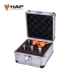 5 pièces Kit de foret à noyau de diamant 5MM 6MM 8MM 10MM 12MM boîtier en aluminium sous vide diamant scie cloche ensemble Cutter pour marbre carrelage verre - Product Image 6