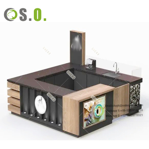 Venta al por menor Kiosco Centro comercial Tienda Vitrina Cafetería Tienda Kiosco Interior Exterior Negocios Vitrina Exhibición Café Kiosco Diseño - Product Image 2