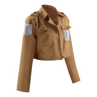 Veste de Cosplay Unisexe Attack Titan Survey Corps, Tenue d'Anime, Édition Automne 2022, Étiquette Bleue et Blanche, en Polyester, pour le jeu de rôle