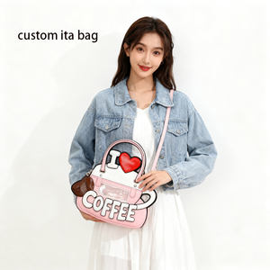 Mug à café de forme créative personnalisé, sac Ita unique avec fenêtre transparente pour tableau d'affichage et présentoir de badges - Product Image 5