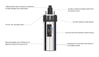 SEA FLO NOUVELLE POMPE À EAU SOLEIL SUBMERSIBLE DC 12V & 24V POUR FORAGE, 6.5LPM, HAUTE PRESSION 30 m