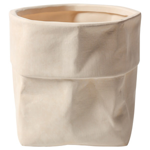 Personalità creativa uso domestico in ceramica sacchetto di carta Kraft verde edera succulenta <span class=keywords><strong>Cactus</strong></span> <span class=keywords><strong>vaso</strong></span> <span class=keywords><strong>da</strong></span> tavolo <span class=keywords><strong>vaso</strong></span> <span class=keywords><strong>da</strong></span> tavolo - Product Image 5