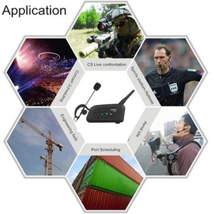 3 cái xinowy v4c <span class=keywords><strong>Bluetooth</strong></span> Walkie Talkie Tai nghe 1200m không thấm nước full duplex Hệ thống thông tin liên lạc Walkie Talkie cộng với túi xách - Product Image 2