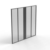Écran LED transparent HD pour extérieur, grille 5000 nits, étanche IP65, 70 % de transparence, écoénergétique, 1080P pour décors d'événements