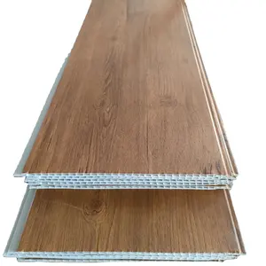 Hot Sale Laminated Dark Wood Grain Design Pvc Ceiling Panel For Decoration