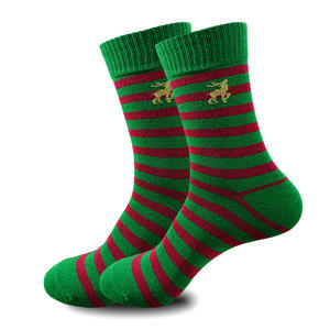 क्रिसमस बड़े आकार के ट्रेंडी मोजे कस्टम क्रिसमस स्नोमैन और सांता क्लॉस मोजे - Product Image 2