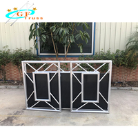 Cabina de DJ Plegable de Aleación de Aluminio Personalizada, Mesa de Podio para Clubes Musicales, Eventos y Actuaciones