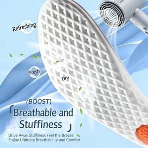 Semelles intérieures complètes en PU pour chaussures, nouvelle tendance, soutien de la voûte plantaire, semelles de sport - antibactériennes et respirantes - Product Image 3