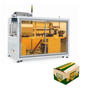 Full Automatic High Speed Packaging Machine Carton Vertical Forming Machine Box Bottom Sealing Machine