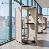Cabines de travail insonorisées portables écologiques à installation facile, réduisant le bruit pour les appels téléphoniques et le travail au bureau