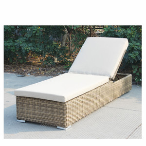 Muebles de Exterior de Diseño Moderno Personalizados, Tumbonas Ajustables con Marco de Aluminio, Sillas de <span class=keywords><strong>Playa</strong></span> de Ratán, Tumbona para Piscina - Product Image 5
