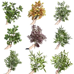 Ramas de árboles artificiales Meng Jie de 30cm-100cm, plantas de follaje de seda de PVC para decoración interior y exterior - Product Image 5