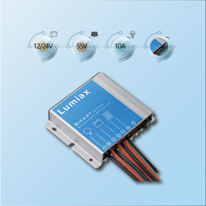 루미악스 10A 12V 24V <span class=keywords><strong>PWM</strong></span> 태양광 충전 컨트롤러 레귤레이터 배터리 (태양광 패널 모니터용) - Product Image 4