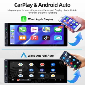 Auto Stereos 6.9 ''estereo de pantalla estereos Para ô tô 1din Carplay 2USB sạc SWC với phía sau xem máy ảnh - Product Image 4
