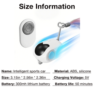 Usine Usb Déplacement Interactif Télécommande Intelligent Électrique Chats Jouet Gravité Automatique Mobile <span class=keywords><strong>Voiture</strong></span> Jouet pour Chiens D'intérieur - Product Image 3