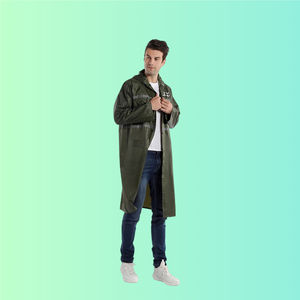 सुरक्षा आउटडोर शिविर के लिए हुड के साथ पुरुषों और महिलाओं के लिए विंडप्रूफ वाटरप्रूफ बारिश जैकेट - Product Image 3