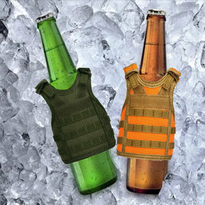 Sıcak satış açık partiler çok amaçlı içme yelek içecek şişesi soğutucu tutucu bira şişe kapağı Mini bira yelek - Product Image 1