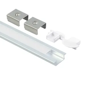 Ultra Thin LED Profile 16x7mm Aluminum Alloy Invisible Light Bar Built-in <strong>Under</strong> <strong>Cabinet</strong> Hidden <strong>Lighting</strong> - Product Image 4