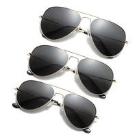 Mode 1 Set 3 Stück Eltern-Kind Sonnenschirme Mama und ich Brille Familie passende klassische Pilot polarisierte Sonnenbrille