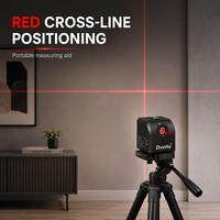 Niveau laser à faisceau rouge ZhonNa, rechargeable par USB, outils de mesure portables, support magnétique, visée de positionnement pour l'alignement intérieur et extérieur