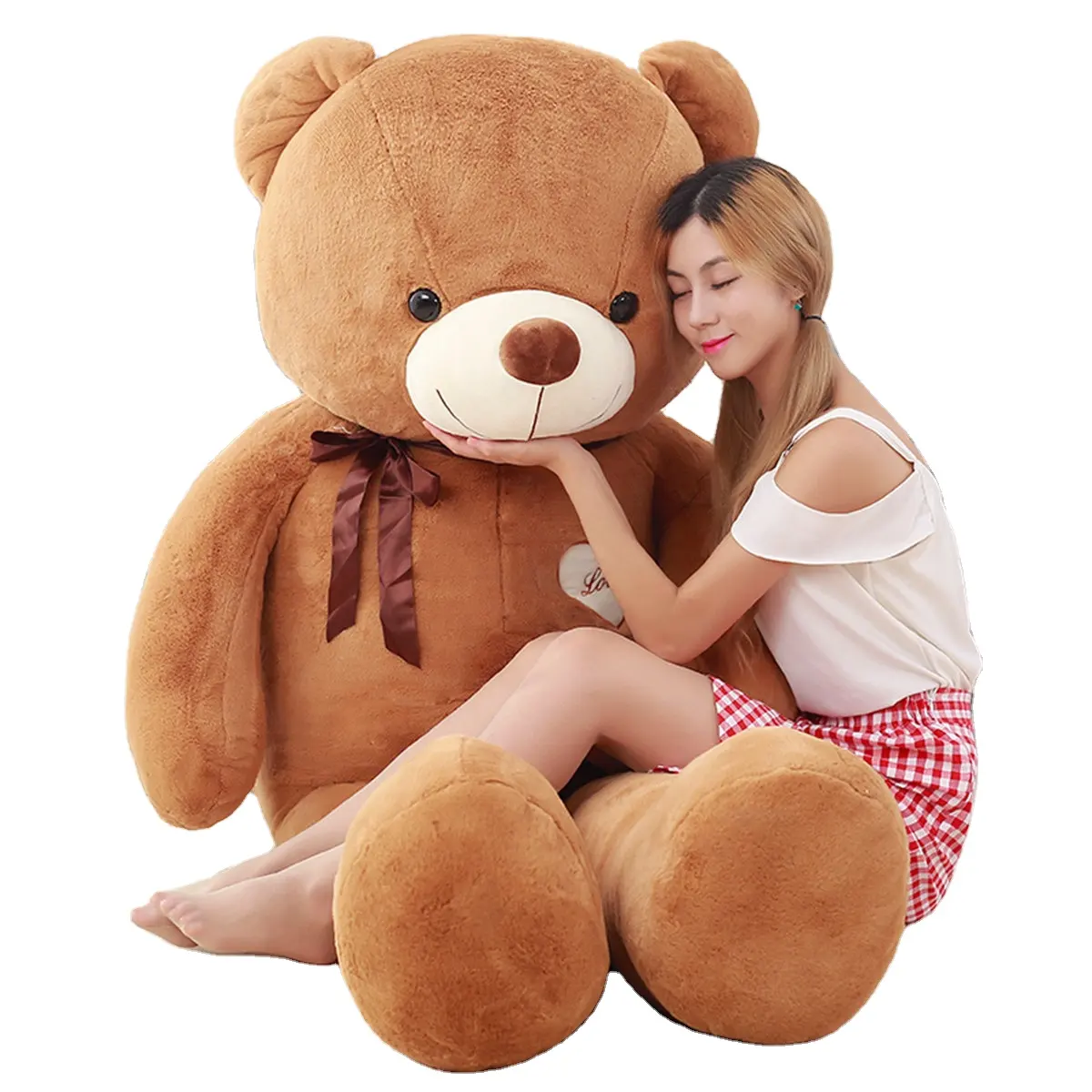 Cuddly 80cm बड़ा टेडी भालू सस्ते टेडी भालू भरवां पशु उम्दा खिलौने विशाल टेडी भालू