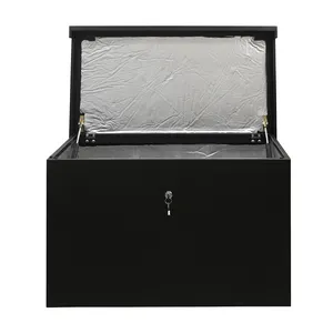 Black Large Outdoor Package Safety Box Lock Parcel Delivery Drop Box With mailbox covers magnetic