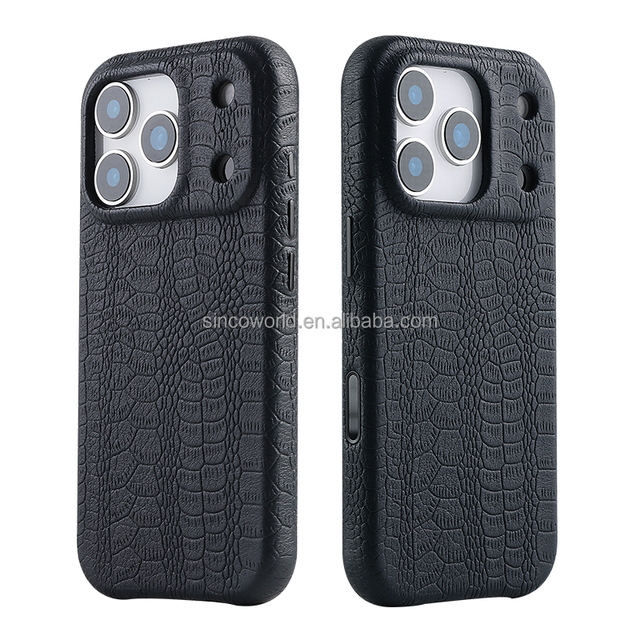 Python Snake Handcrafted Genuine Leather Phone case Cell Phone Cases Phone Cover for Iphone 17 Pro Max case