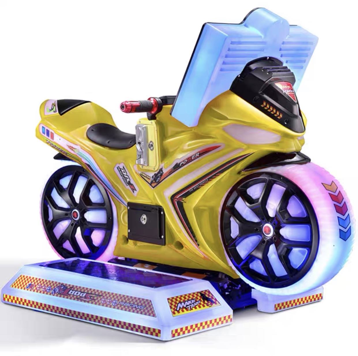 (3d interactive) yellow/crazy motorcycle